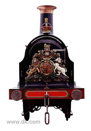65016213.jpg - Royal regalia Locomotives like  Gladstone  were used to haul royal trains, and sported elaborate coats of arms. They were specially cleaned and prepared for a royal journey.